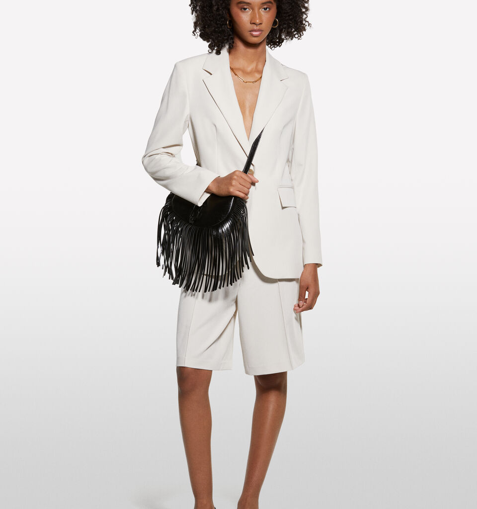 Beige regular fit blazer - women's blazers - Beige | Sisley image number 1